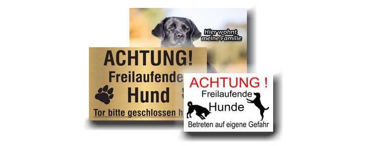 Hundeschilder