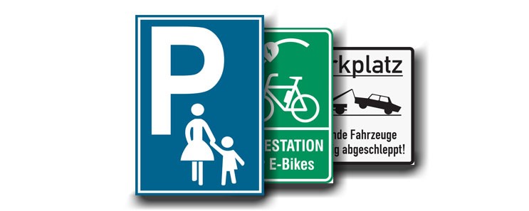 Parkplatzschilder