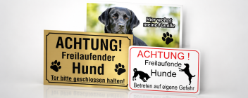 Hundeschilder