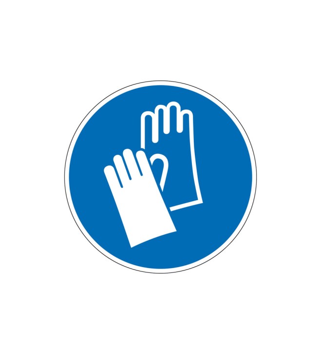 Gebotszeichen „Handschutz benutzen" – M006 nach DIN EN ISO 7010