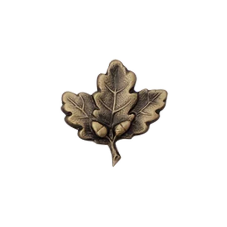 Schützenabzeichen Jagdabzeichen "Eichenlaub mit Eicheln" mit Sicherheitsnadel / bronze