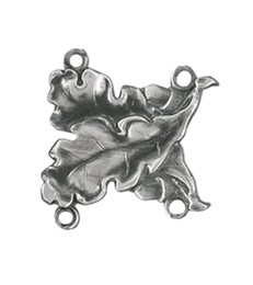 Kettenglied ornamental für Schützenkette – DEUMER altsilber
