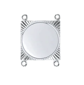Kettenglied 22 × 22 mm für Schützen- und Jagdketten – Deumer 01013 Echt silber