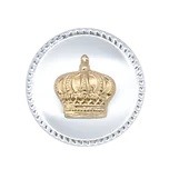 Schützenabzeichen „Krone“ Ø 20 mm – versilbert