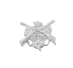 Schützen-Auflage / Schützenabzeichen – Original DEUMER 12954 Auflage - ohne Nadel / versilbert