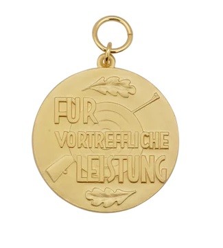 Medaille FÜR VORTREFFLICHE LEISTUNG, 39mm, vergoldet21526-11-39