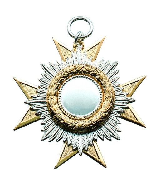 Königsorden / Orden, vergoldet, mit Öse und Ring, 22830-11 - Aufhängung, Auflage u. Gravur nach Wahl