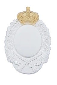 Orden / Königsorden mit Scharniernadel oder Öse und Ring 23268 mit Scharniernadel