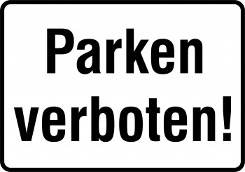 Parken verboten 297 x 210 mm 3552