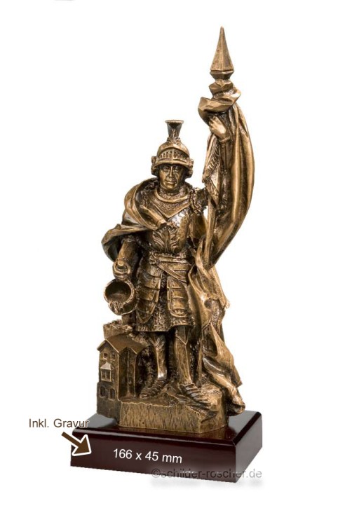 Resinfigur „St. Florian“ Feuerwehr inkl. Gravur