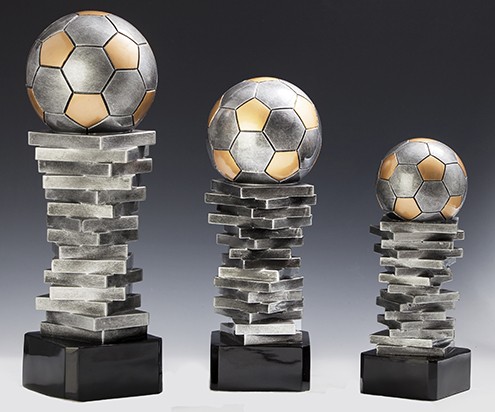Große Resinfiguren "Soccer Trophy" 39470 - 3er Serie