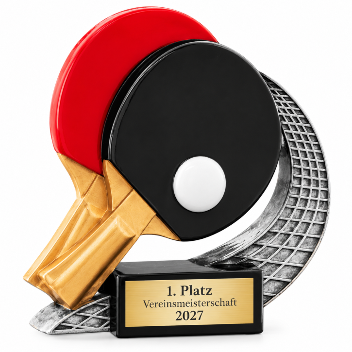 Tischtennis Resinfigur 155 mm – Ehrenpreis inkl. Gravur