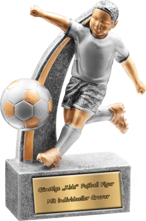 Fußball Kinderpokal mit Gravur – ideal für Bambini