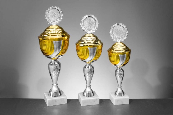 3er Pokalserie "Antonia" 40290 silber-gold auch als Einzelpokal