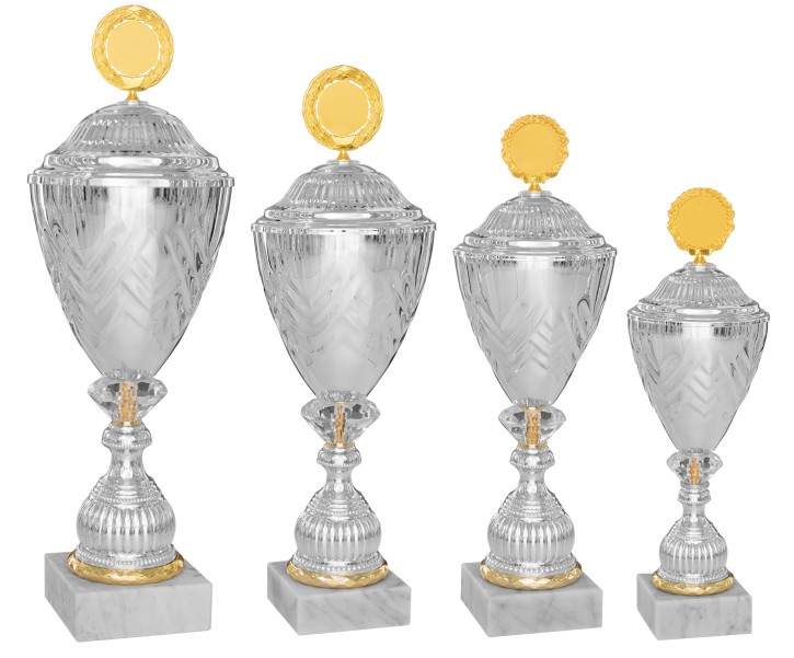 4er Pokalserie "SIMON" 40610 silber-gold 4er Serie komplett (40610)