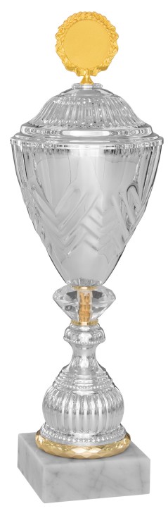4er Pokalserie "SIMON" 40610 silber-gold Höhe: 510 mm (40613)