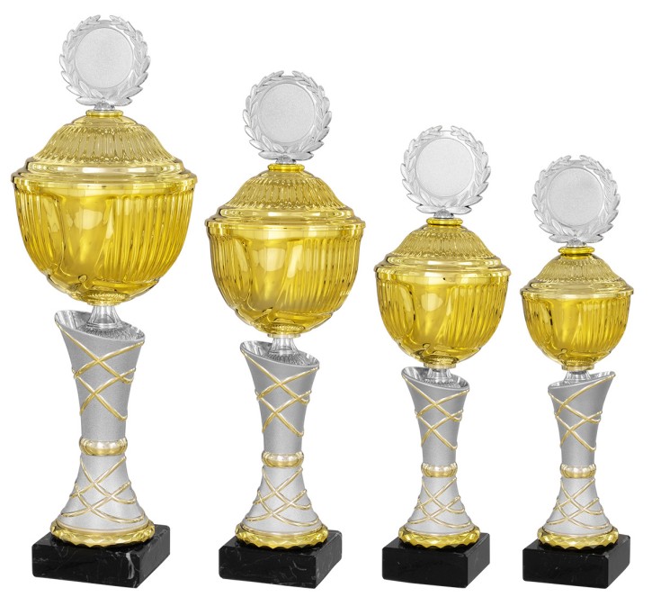 Pokalserie "LEONA" 40870 gold-silber 4er-Serie komplett (40870)