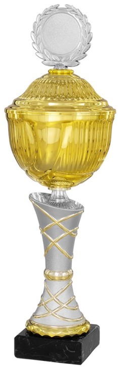 Pokalserie "LEONA" 40870 gold-silber Höhe: 450 mm (40872)