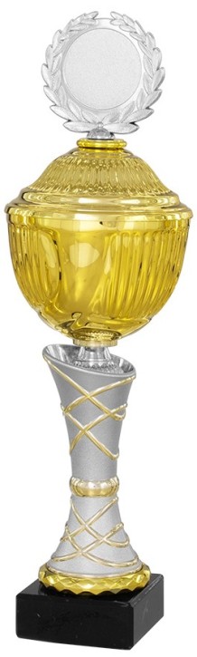 Pokalserie "LEONA" 40870 gold-silber Höhe: 405 mm (40873)