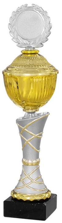 Pokalserie "LEONA" 40870 gold-silber Höhe: 380 mm (40874)