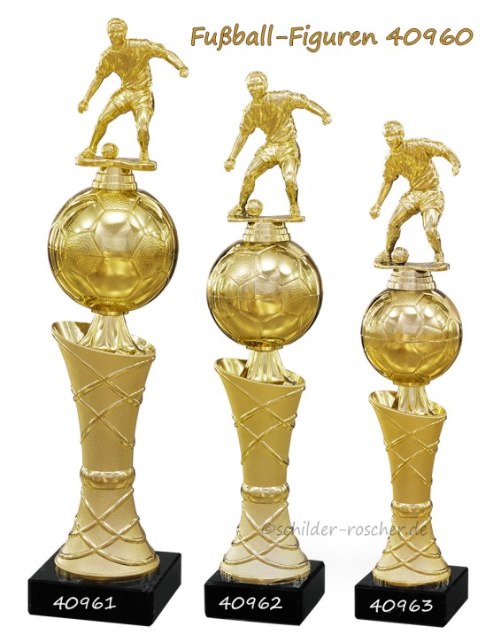 Fußball-Pokale / Fußballfiguren / Gold