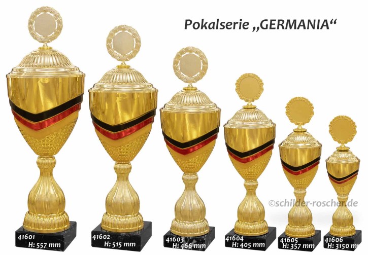6er Pokalserie "GERMANIA" 41600 schwarz-rot-gold 6er Pokalserie "GERMANIA" 41600 schwarz-rot-gold