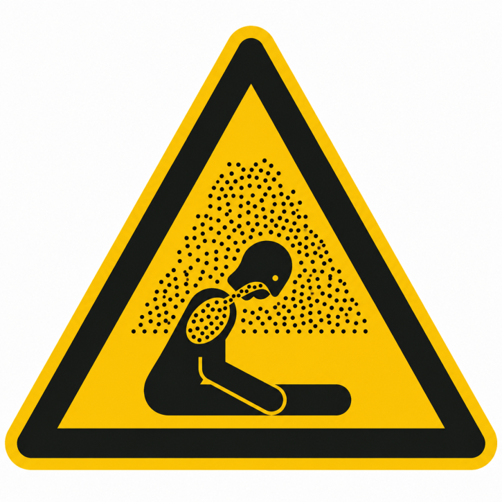 Warnschild „Warnung vor Erstickungsgefahr“ – Folienaufkleber SL 100 oder 200 mm