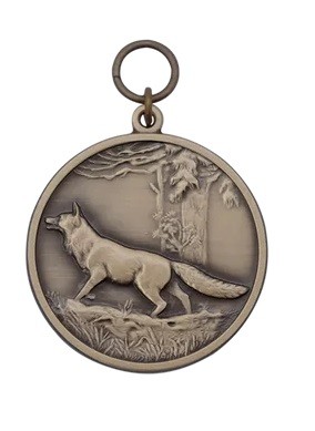 Jagdkette "Dem Jagdkönig" 54993 BRONZE / Fuchs