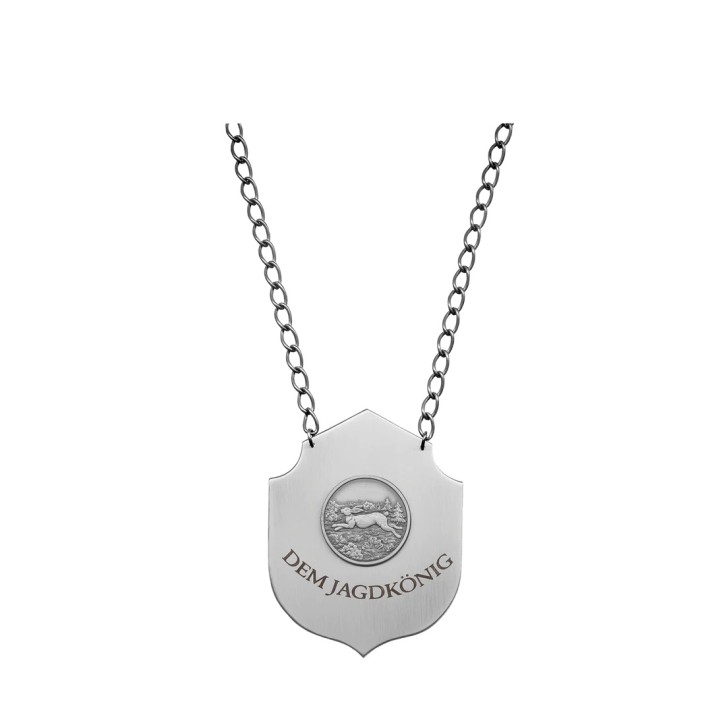 Jagdkette "Dem Jagdkönig" 54993 Hase / ALTSILBER