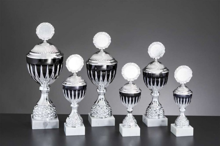 6er Pokalserie "Marlene"  Beeindruckend und formschön  silber-schwarz