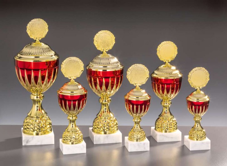 6er Pokalserie "Erika" Beeindruckend und formschön gold-rot 57510