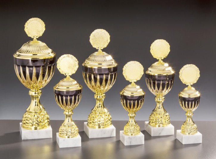 6er Pokalserie "ANDREA" 57520 gold-schwarz 6er Serie komplett (57520)