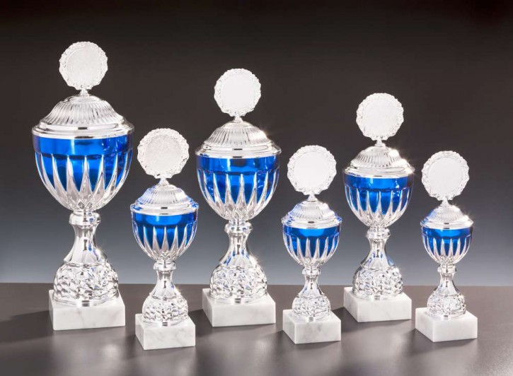 6er Pokalserie "Cornelia" Beeindruckend und formschön  silber-blau 57530