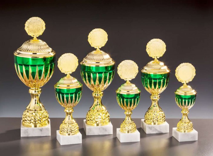 6er Pokalserie "Heidi"  Beeindruckend und formschön  gold-grün 57540