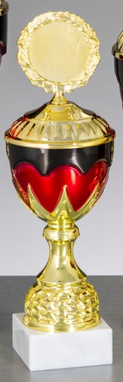 Einzelpokal "Deutschland" schwarz-rot-gold 57554 - Höhe: 280 mm