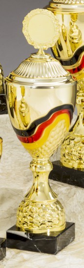 Einzelpokal "GERMANY" schwarz-rot-gold 57834 - Höhe: 395 mm