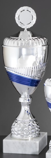 6er Pokal-Serie "ESTHER" 57840 silber-blau 57841 - Höhe: 542 mm