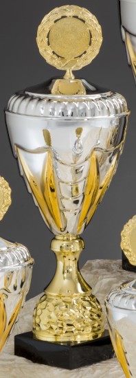6er Pokal-Serie "NICOLE" 57910 gold-silber 57912 - Höhe: 444 mm