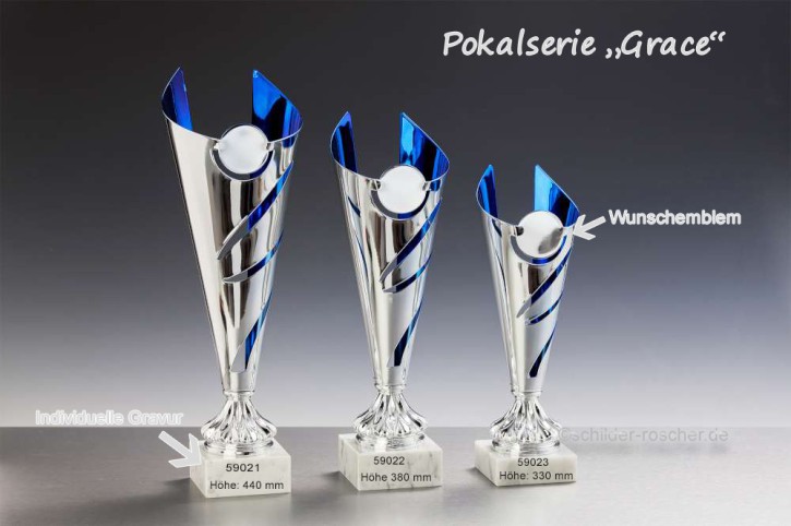 Pokalserie "Grace" 3er-Serie oder als Einzelpokal