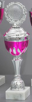 Pokal "AMAYA" 59620 silber-pink 59626 - Höhe: 340 mm