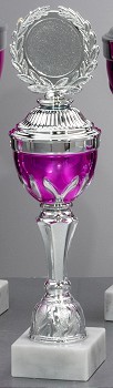 Pokal "AMAYA" 59620 silber-pink 59627 - Höhe: 327 mm