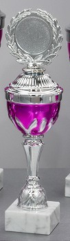 Pokal "AMAYA" 59620 silber-pink 59628 - Höhe: 307 mm