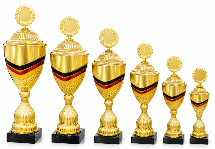 6er Pokalserie "GERMANIA" 41600 schwarz-rot-gold 6er Pokalserie "GERMANIA" 41600 schwarz-rot-gold