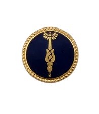 "Zepter" Abzeichen mit Sicherheitsnadel / BLAU 72910-13-B