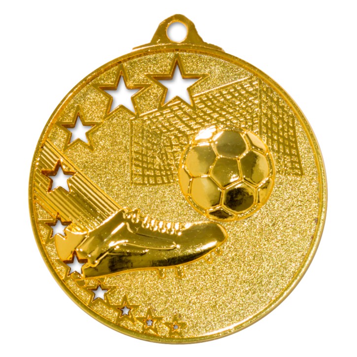 Fußball Medaille Ø 50 mm 9188 GOLD