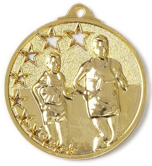 Leichtathletik / Volkslauf Medaillen Ø 50 mm gold, silber oder bronze 9259 GOLD