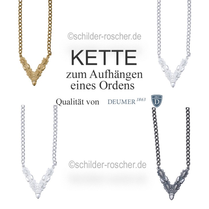 Halskette / Kette in versch. Ausführungen für Königsorden, Orden und Medaillen 08706