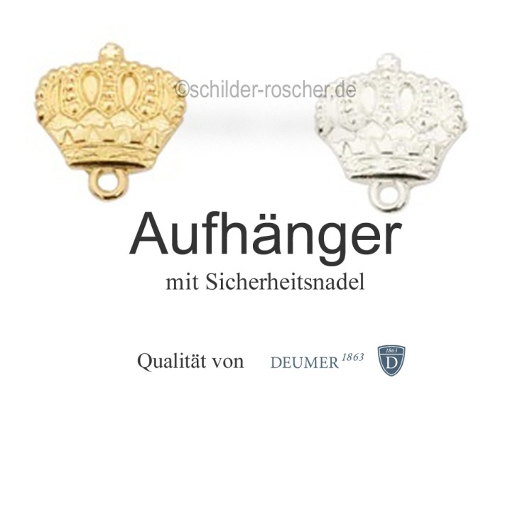 Aufhänger / Krone, mit Sicherheitsnadel 21132