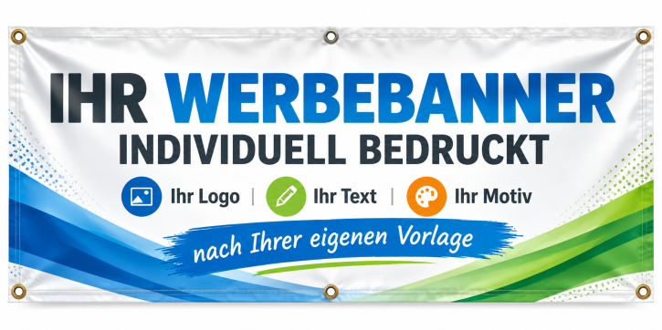 Banner Planen PVC oder Mesh individuell nach eigener Vorlage Banner Planen PVC oder Mesh individuell nach eigener Vorlage