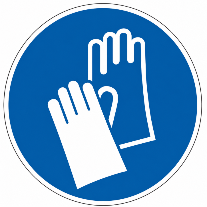 Gebotszeichen „Handschutz benutzen" – M006 nach DIN EN ISO 7010